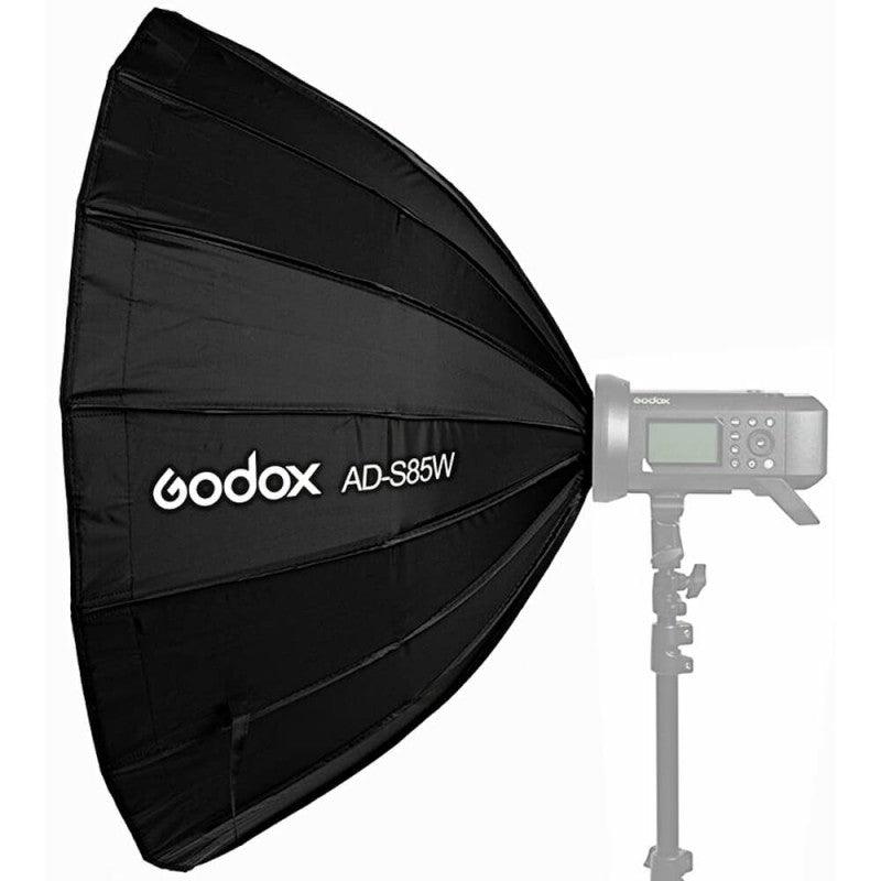 Godox AD-S85W Parabolic Softbox with Godox Mount and Grid (White, 33.5")