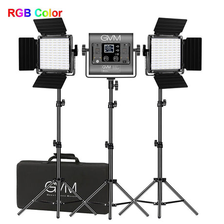 GVM-800D-II 40W Bi-color and RGB Video Panel Light