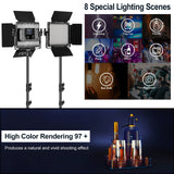 GVM 850D rgb led studio video light kit