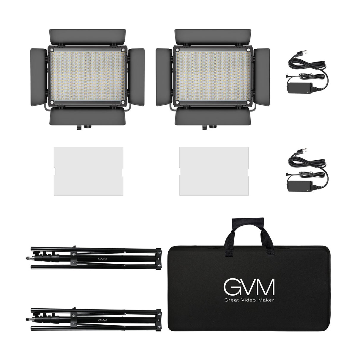 GVM 880RS RGB LED Studio Video Light Kit