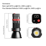 GVM-PL60B Waterproof External Model 60W Flashlight Light (Dual Color Temperature)