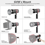 GVM-PL60B Waterproof External Model 60W Flashlight Light (Dual Color Temperature)