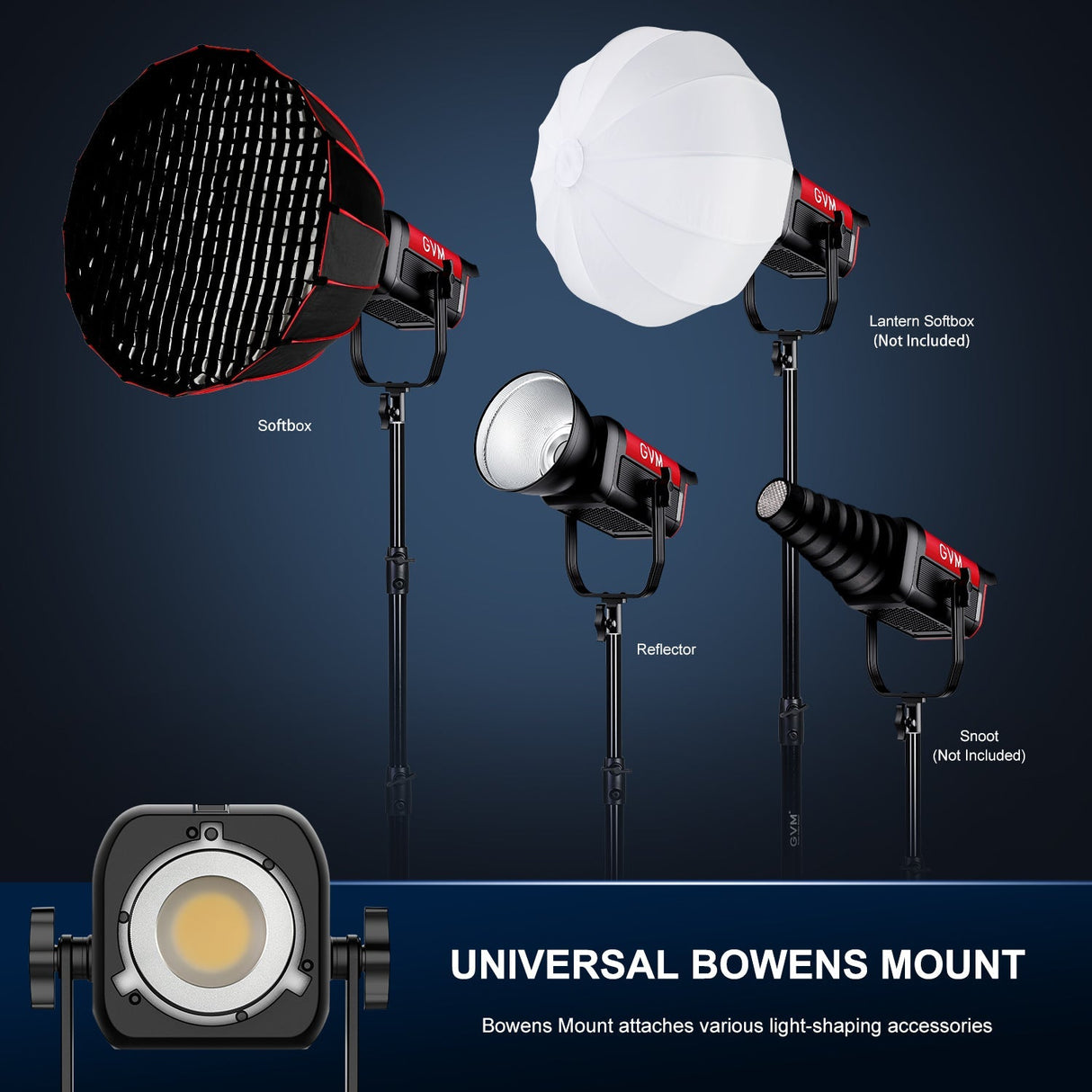 GVM PRO-SD200B 200W Bi-Color Monolight With Softbox