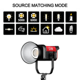 GVM PRO-SD200B 200W Bi-Color Mesh Bluetooth Monolight