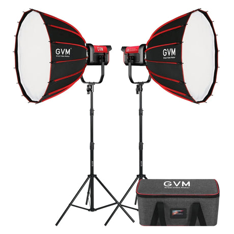 GVM PRO-SD200B 200W Bi-Color Mesh Bluetooth Monolight