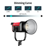 GVM PRO-SD200B 200W Bi-Color Mesh Bluetooth Monolight