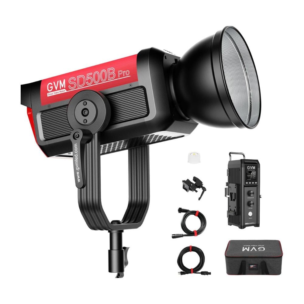 GVM PRO-SD500B 500W Waterproof Bi-Color Monolight(V-mount & Mesh Bluetooth)