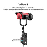 GVM PRO-SD500B 500W Waterproof Bi-Color Monolight(V-mount & Mesh Bluetooth)