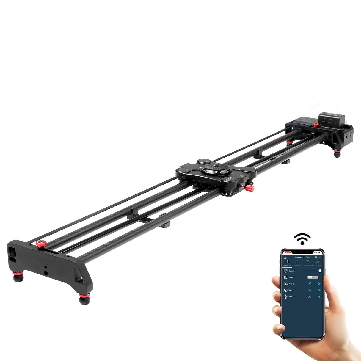 GVM Silder-120 Professional Carbon Fiber Motorized Camera Slider (48”)