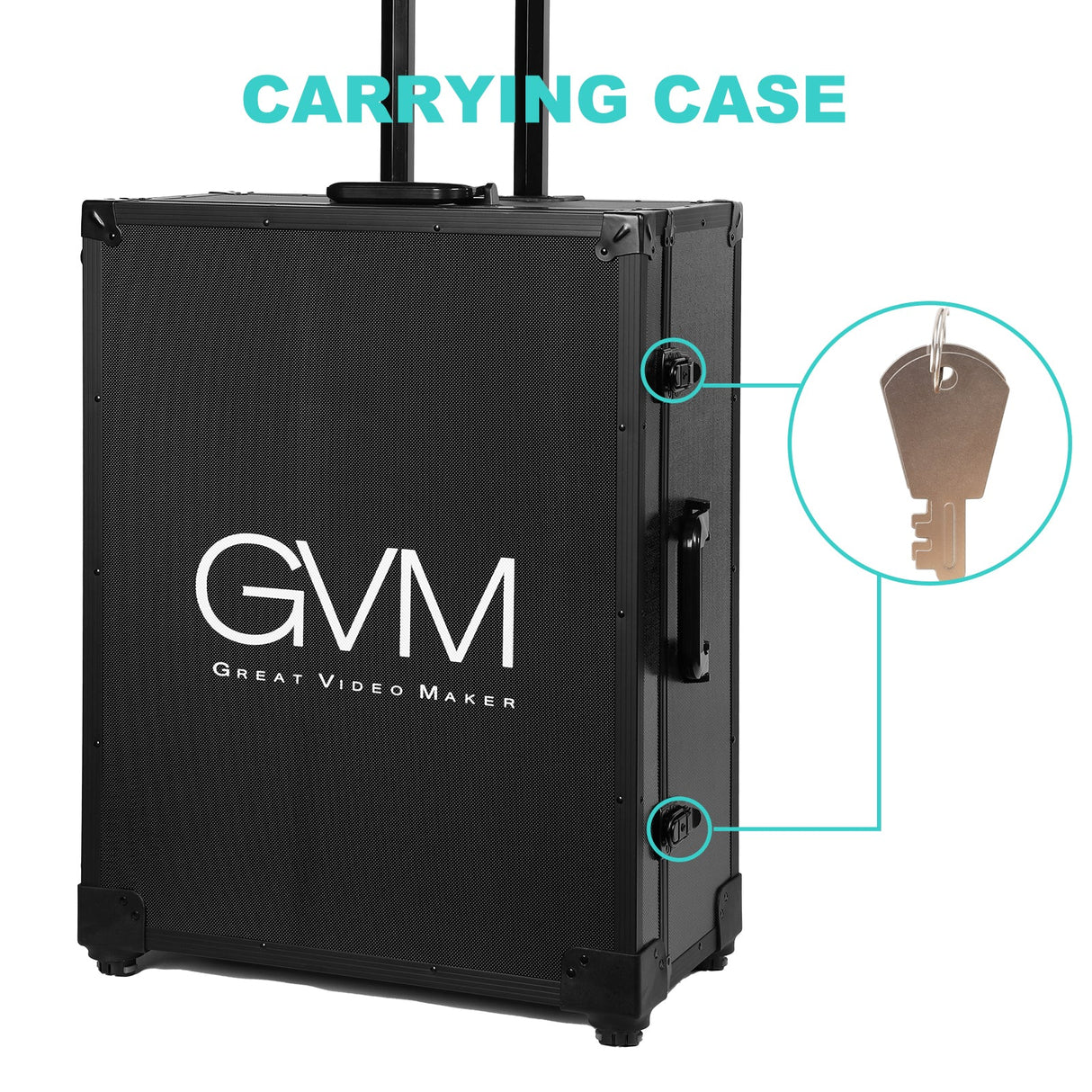 Gvm Teleprompter Travel Kit With 18.5 Android All In One Monitor And Flight Case