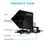 GVM TQ-L Teleprompter for Tablets and Smartphones with Bluetooth Remote and App