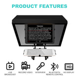 GVM TQ-L Teleprompter for Tablets and Smartphones with Bluetooth Remote and App