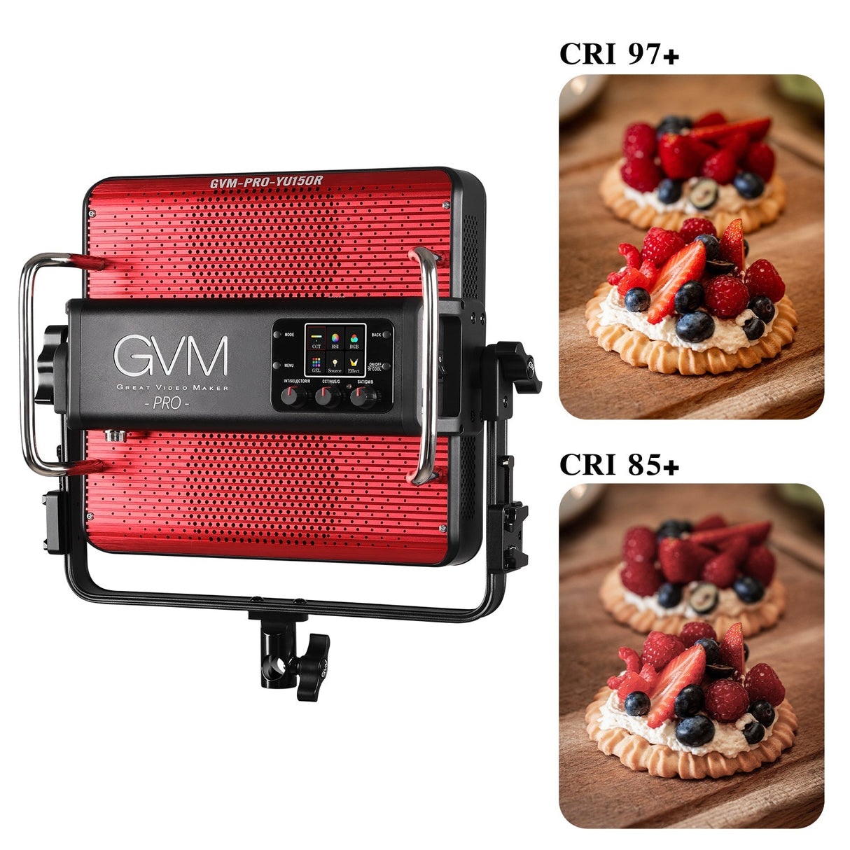 GVM YU150R PRO LED Video Light Board RGB & Bi-Color Studio Light