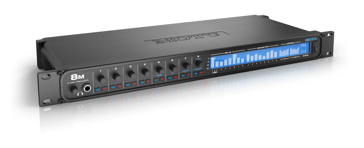 MOTU 8M Thunderbolt/AVB Ethernet/USB audio interface