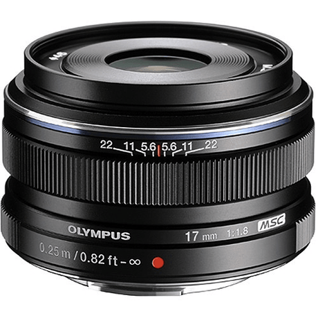 Olympus M.Zuiko Digital 17mm f/1.8 Lens (Black)