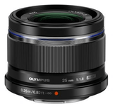 Olympus M.Zuiko Digital 25mm f/1.8 Lens (Black)