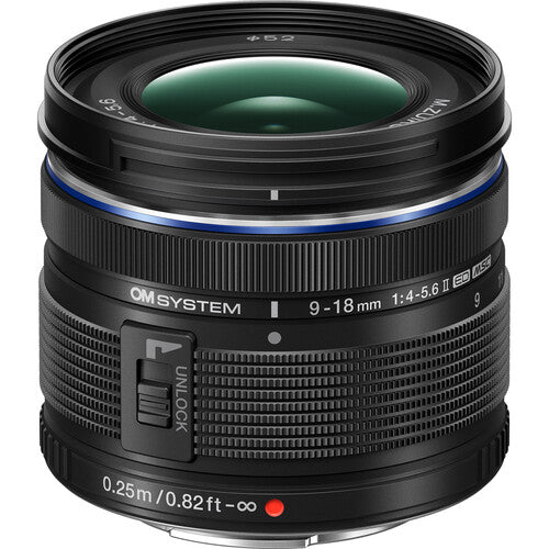 OM SYSTEM M.Zuiko Digital ED 9-18mm f/4-5.6 II Lens (Micro Four Thirds)