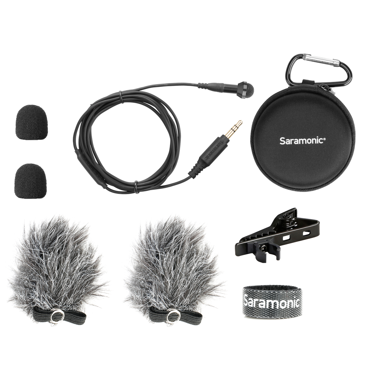 DK3G Omnidirectional Lavalier Mic w/ 3.5mm TRS for Saramonic, Rode, DJI Mic, Recorders & More