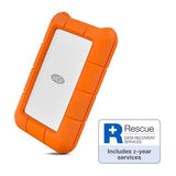 LaCie Rugged USB-C Portable Hard Drive - 1TB