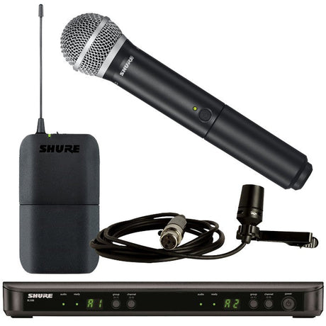 Shure BLX1288/CVL Dual Channel Combo Wireless System