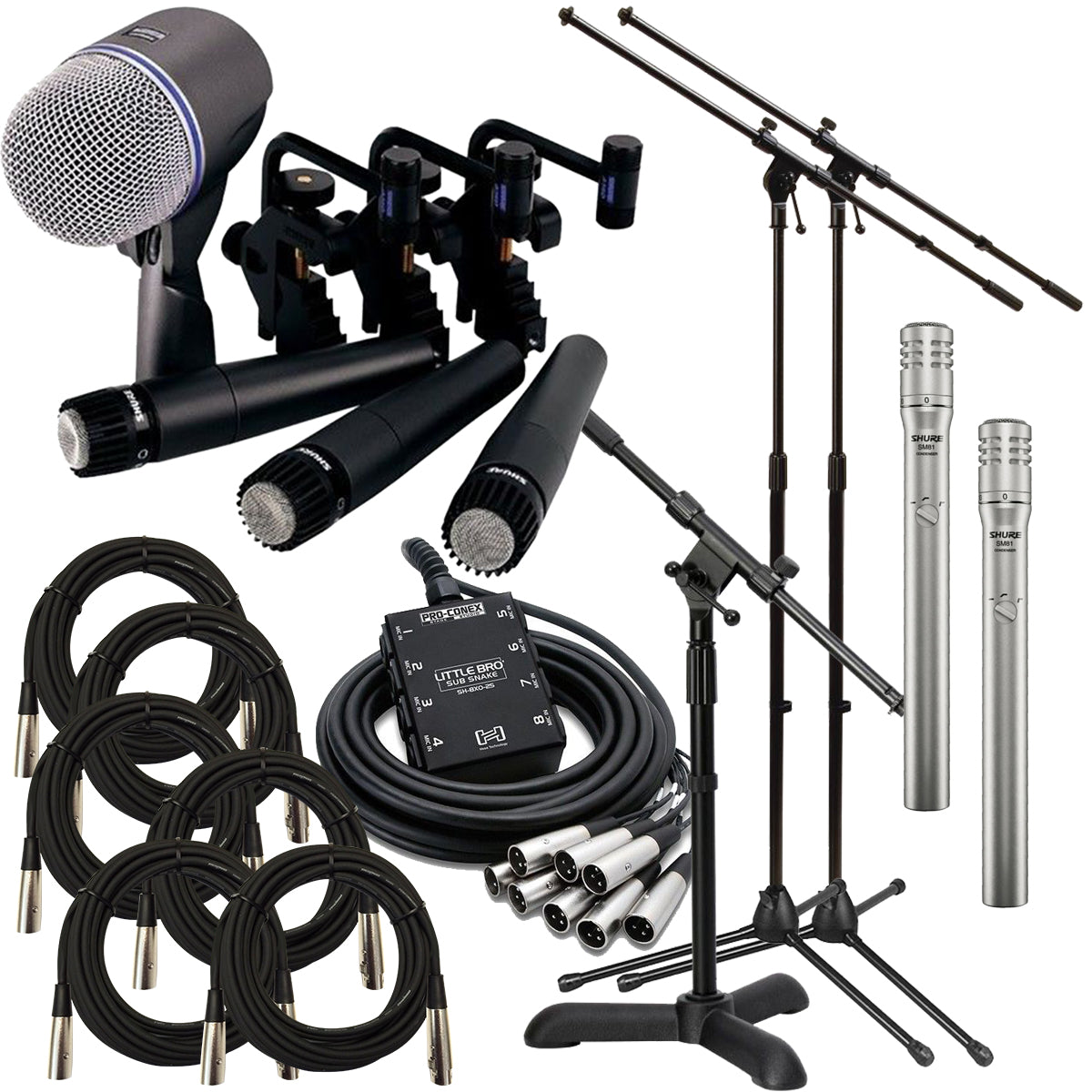 Shure DMK57-52 Drum Microphone Kit STAGE RIG