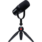 Shure MV7 Podcast Microphone Kit with Manfrotto Desktop Tripod