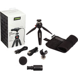 Shure MV88+ Video Kit Stereo USB Condenser Microphone with Tripod & Phone Clamp