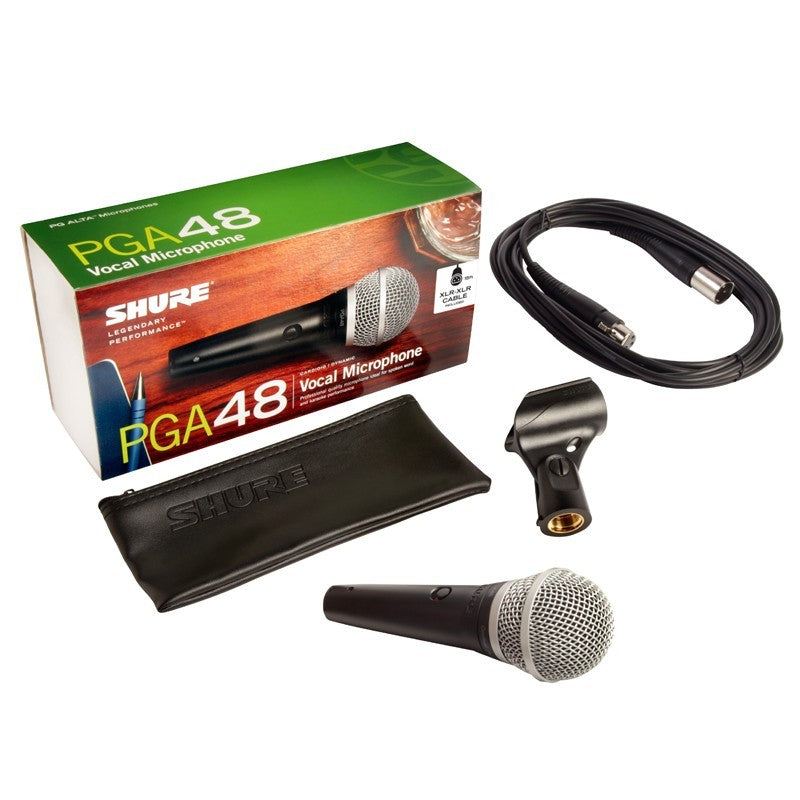 Shure PGA48 Cardioid Dynamic Vocal Microphone with XLR Cable