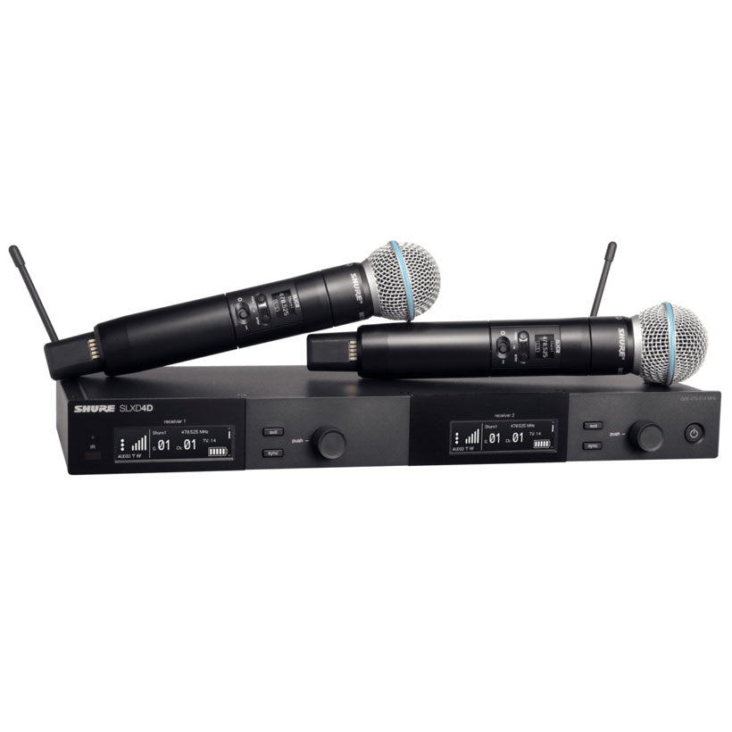 Shure SLX-D Dual Wireless System with Beta 58 Handheld Transmitters