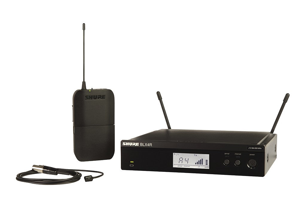 Shure BLX14R/W93 Lavalier Wireless System with Rack Mount Receiver