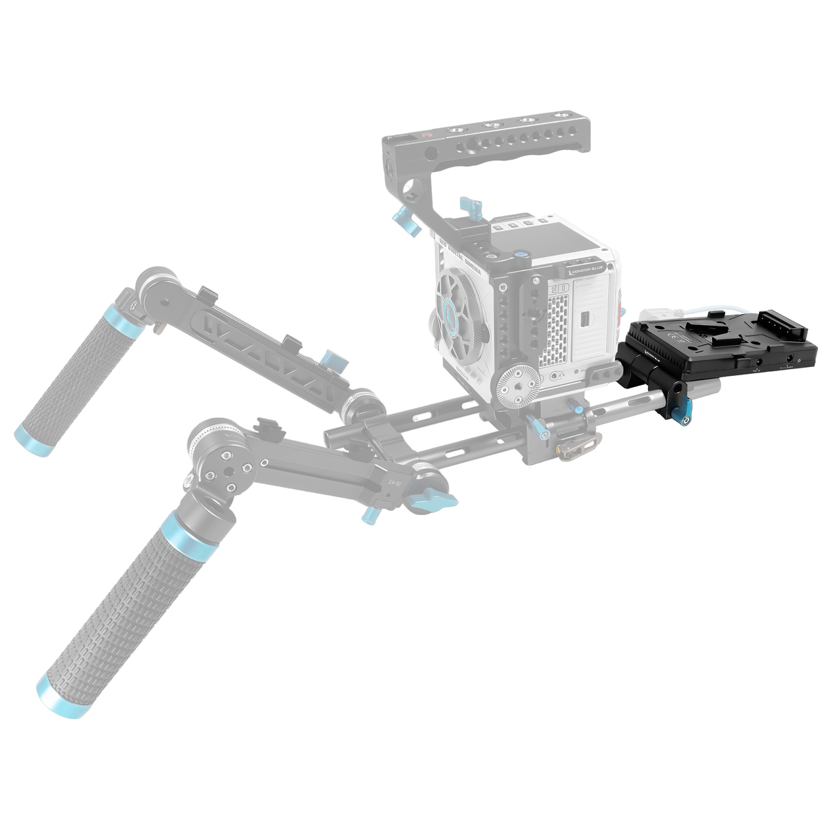 Cine V-Mount Battery Plate for 15mm LWS Rigs