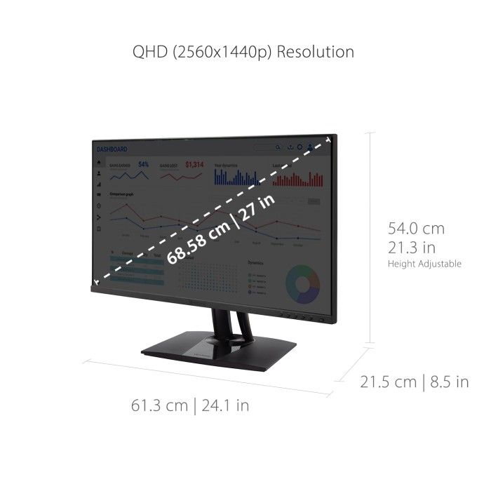 ViewSonic® VP2756-2K 27" QHD Monitor