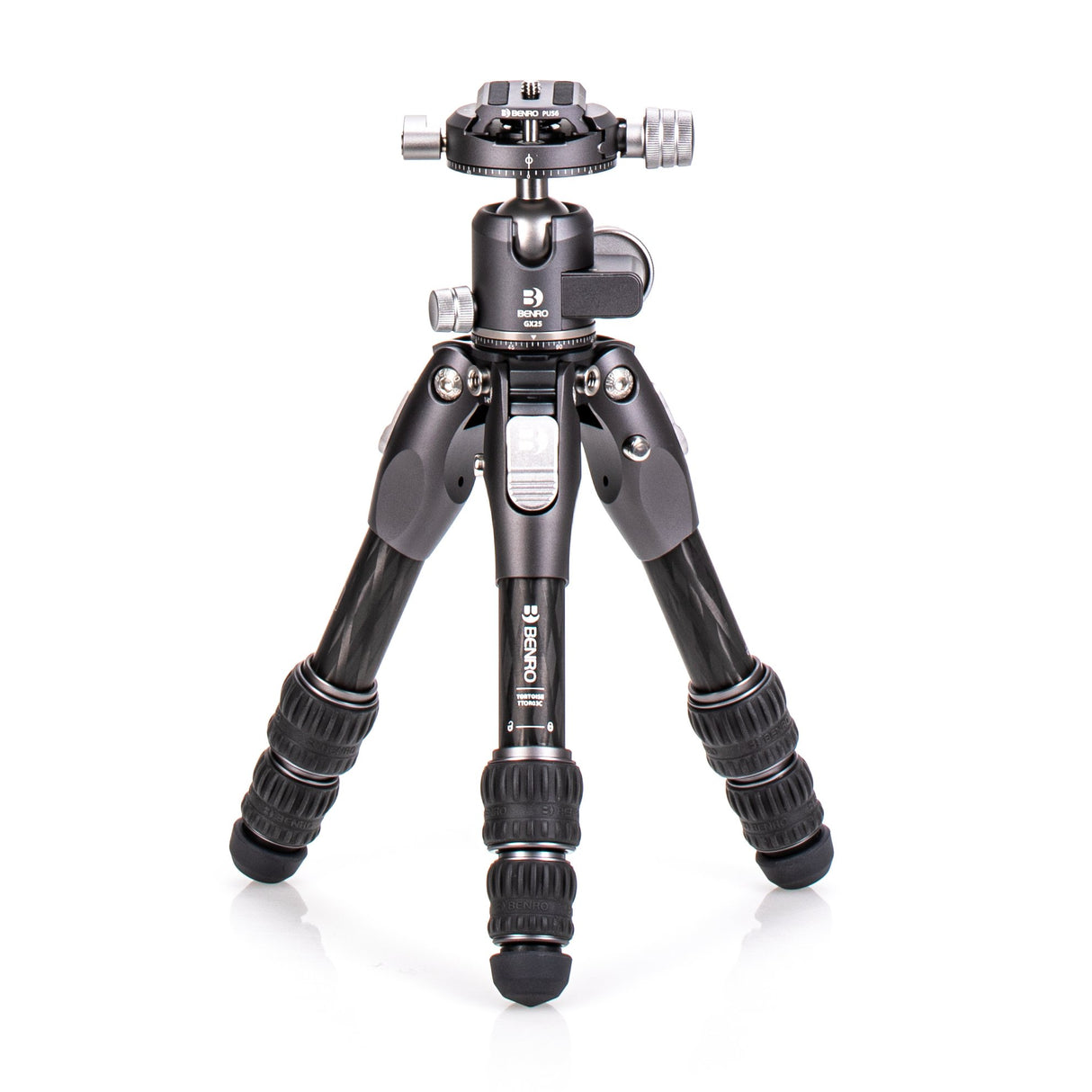 Benro Tortoise Columnless Tripod  #0 Carbon Fiber TTOR03C+GX25 head, 3 sections