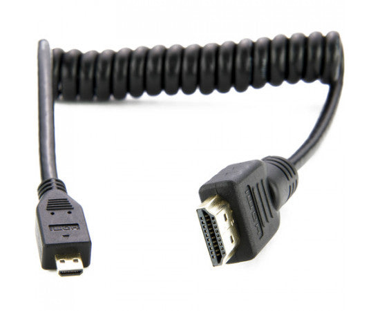 Atomos AtomFLEX HDMI (Type-A) Male to Micro-HDMI (Type-D) Male Coiled Cable (12 to 24")