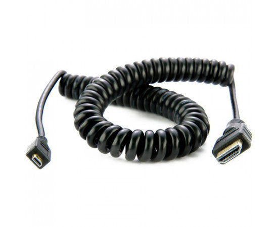 Atomos AtomFLEX HDMI (Type-A) Male to Micro-HDMI (Type-D) Male Coiled Cable (16 to 32")