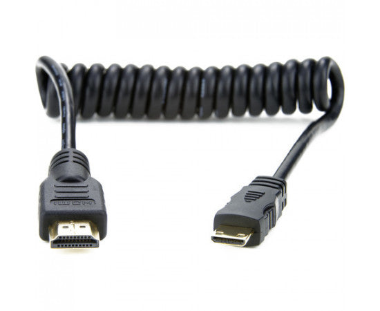 Atomos AtomFLEX HDMI (Type-A) Male to Mini-HDMI (Type-C) Male Coiled Cable (12 to 24")