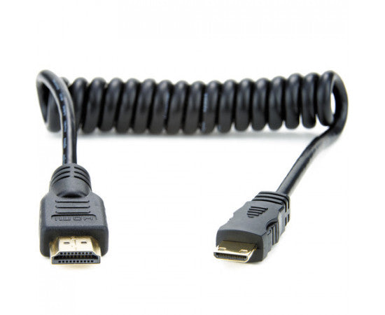 Atomos Full to Mini HDMI Coiled Cable (11.8 to 17.7")